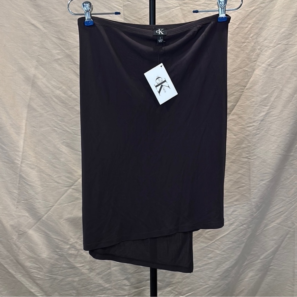 Calvin Klein Plum Wine Asymmetrical Skirt BNWT retail $158